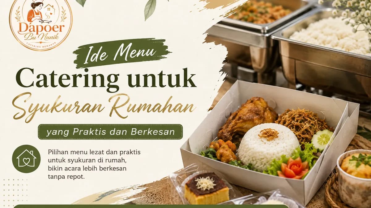Thumbnail artikel Ide Menu Catering Syukuran Rumahan yang Praktis