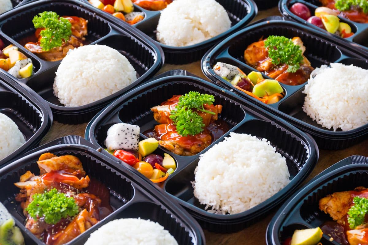 Foto menu nasi box catering untuk perusahaan dan acara